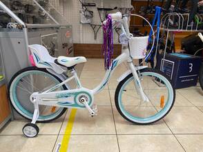 Велосипед V.N.C. Miss 20" blue-white (shiny) 2021